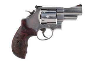 S&W 629 Deluxe 44 Magnum 6 Round Revolver features a stainless steel frame,